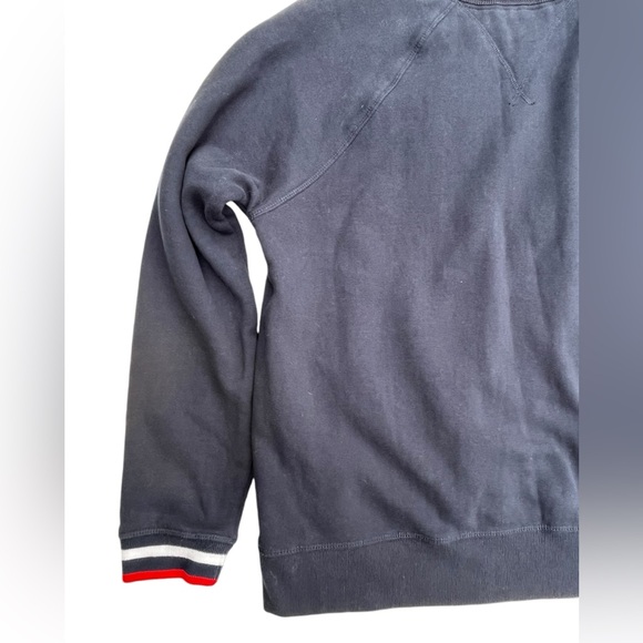 Women’s navy blue Tommy Hilfiger crew neck sweatshirt with raised logo size L - Picture 6 of 10